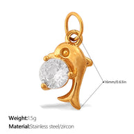 European Sea Life Pendant Versatile Dolphin Shark DIY Charm