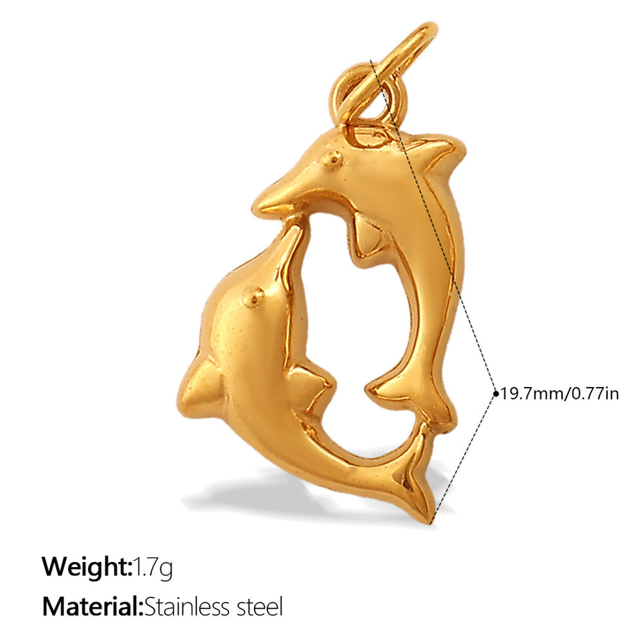 European Sea Life Pendant Versatile Dolphin Shark DIY Charm