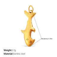 European Sea Life Pendant Versatile Dolphin Shark DIY Charm