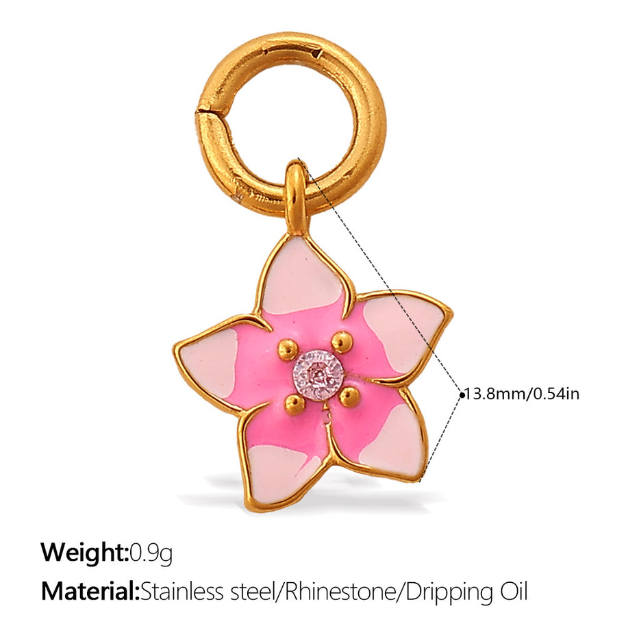 Delicate Rose Sunflower Pendant Necklace Bracelet Charm