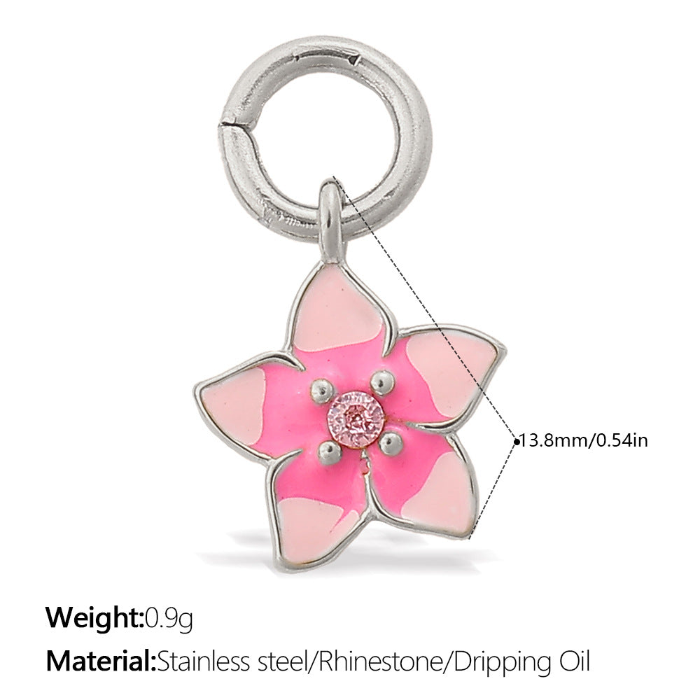 Delicate Rose Sunflower Pendant Necklace Bracelet Charm
