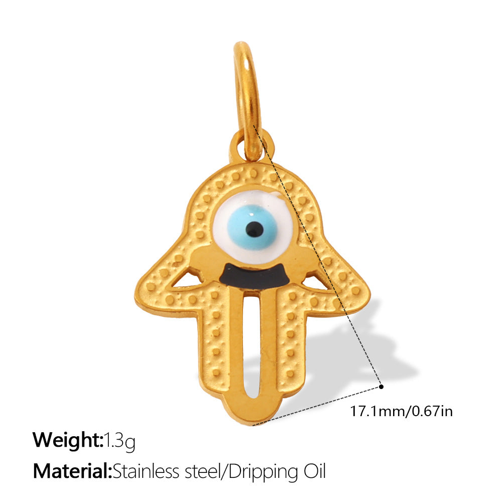 European Bohemian Hand of Fatima Pendant DIY Evil Eye Charm