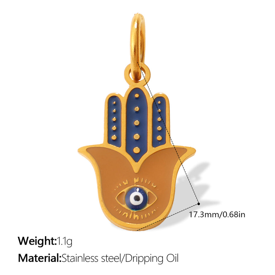 European Bohemian Hand of Fatima Pendant DIY Evil Eye Charm