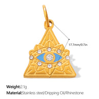 European Bohemian Hand of Fatima Pendant DIY Evil Eye Charm