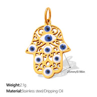 European Bohemian Hand of Fatima Pendant DIY Evil Eye Charm