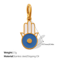 European Bohemian Hand of Fatima Pendant DIY Evil Eye Charm