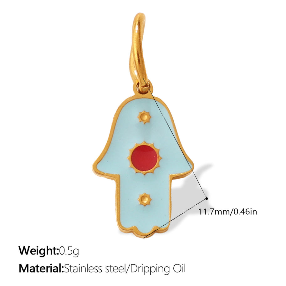 European Bohemian Hand of Fatima Pendant DIY Evil Eye Charm