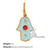 European Bohemian Hand of Fatima Pendant DIY Evil Eye Charm