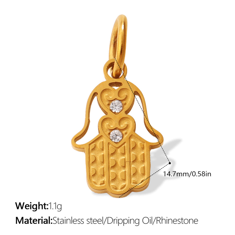 European Bohemian Hand of Fatima Pendant DIY Evil Eye Charm