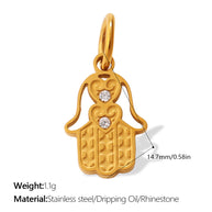 European Bohemian Hand of Fatima Pendant DIY Evil Eye Charm