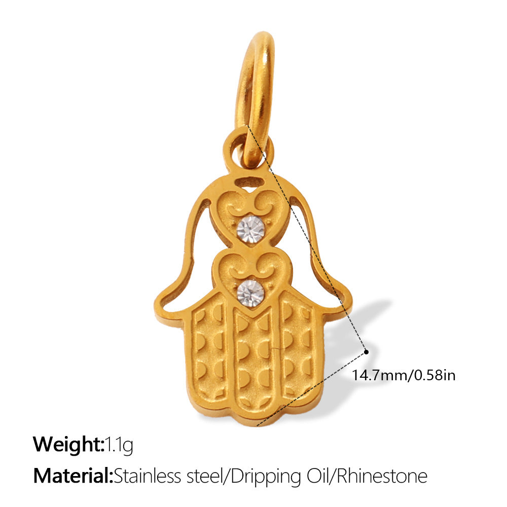 European Bohemian Hand of Fatima Pendant DIY Evil Eye Charm