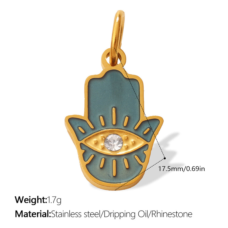 European Bohemian Hand of Fatima Pendant DIY Evil Eye Charm