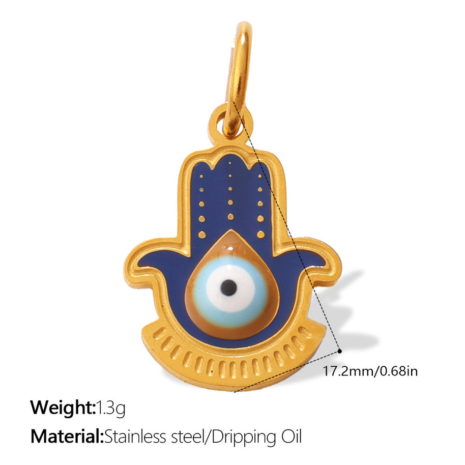 European Bohemian Hand of Fatima Pendant DIY Evil Eye Charm
