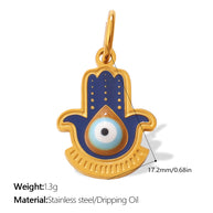 European Bohemian Hand of Fatima Pendant DIY Evil Eye Charm