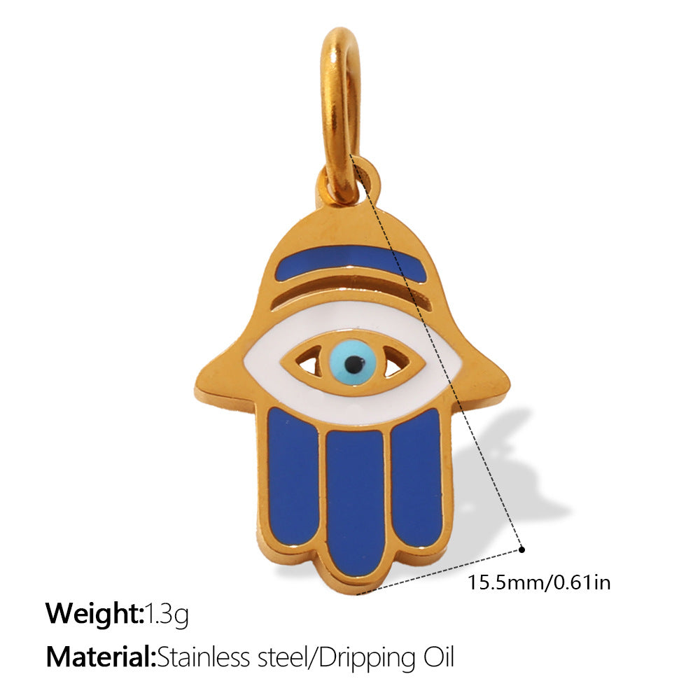 European Bohemian Hand of Fatima Pendant DIY Evil Eye Charm