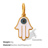 European Bohemian Hand of Fatima Pendant DIY Evil Eye Charm