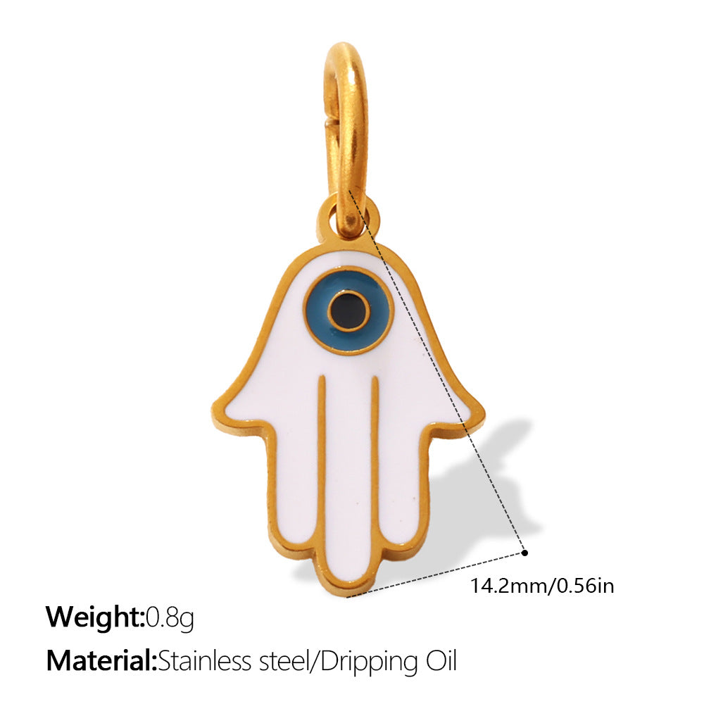 European Bohemian Hand of Fatima Pendant DIY Evil Eye Charm