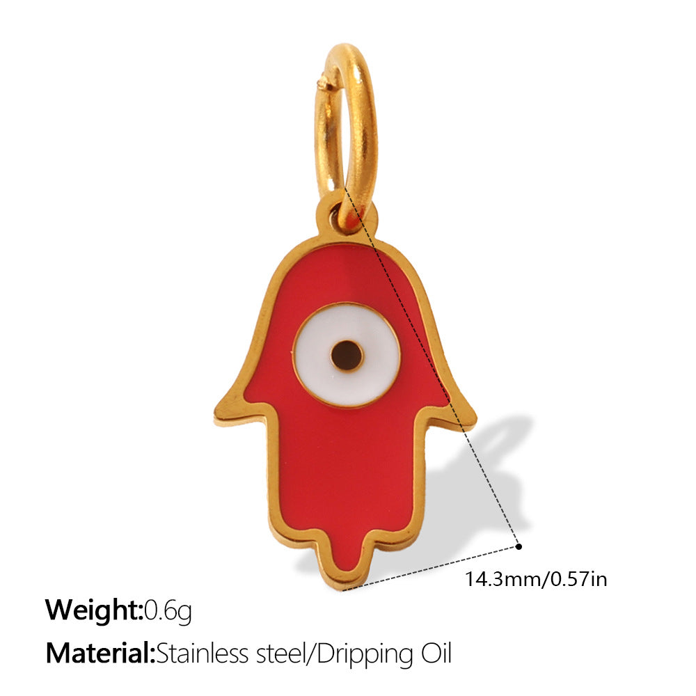 European Bohemian Hand of Fatima Pendant DIY Evil Eye Charm