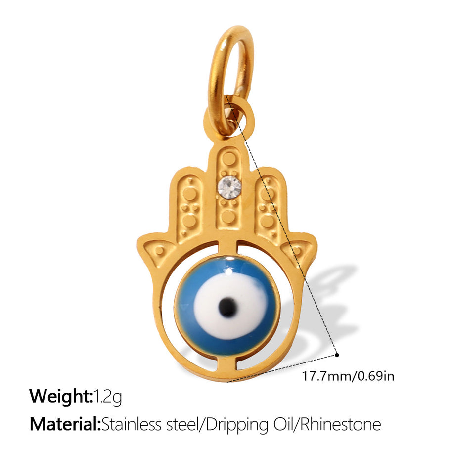 European Bohemian Hand of Fatima Pendant DIY Evil Eye Charm