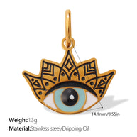 European Bohemian Hand of Fatima Pendant DIY Evil Eye Charm