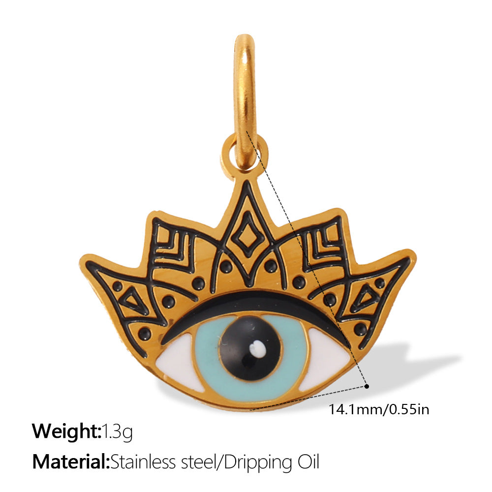 European Bohemian Hand of Fatima Pendant DIY Evil Eye Charm