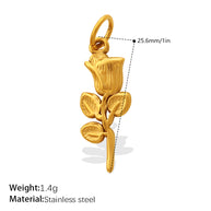 Delicate Rose Sunflower Pendant Necklace Bracelet Charm