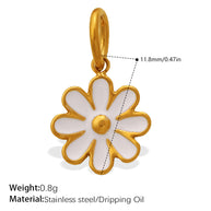 Delicate Rose Sunflower Pendant Necklace Bracelet Charm