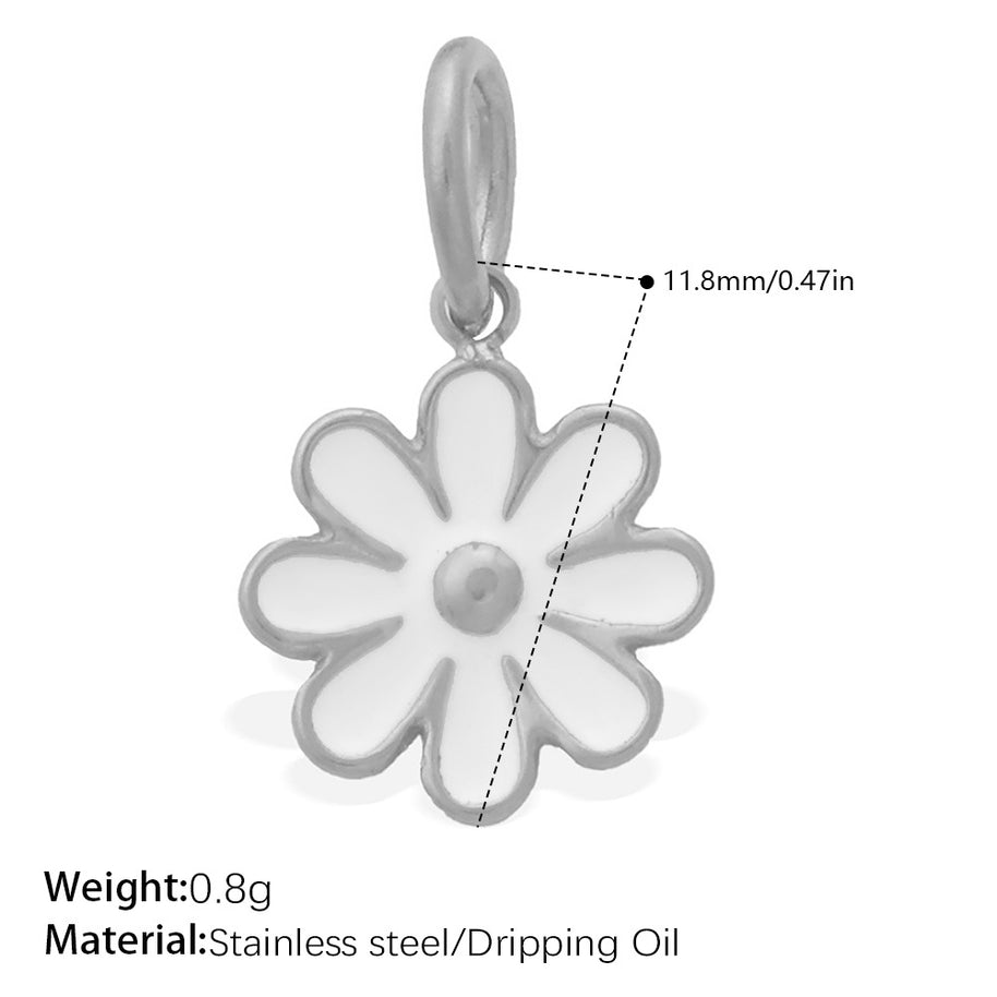 Delicate Rose Sunflower Pendant Necklace Bracelet Charm
