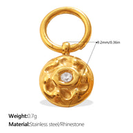 DIY Sun Moon Eye Charm Pendant Steel 18K Gold Multi Style