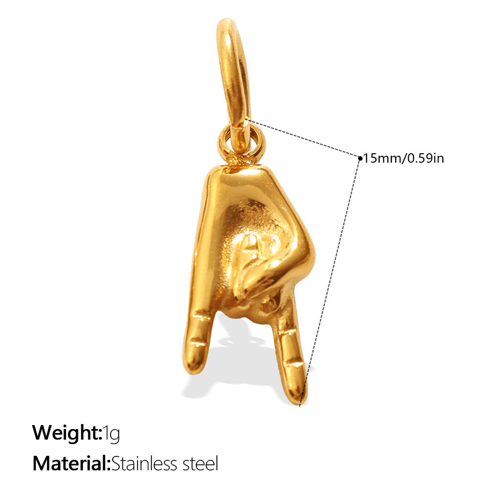 DIY Sun Moon Eye Charm Pendant Steel 18K Gold Multi Style