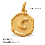 DIY Sun Moon Eye Charm Pendant Steel 18K Gold Multi Style