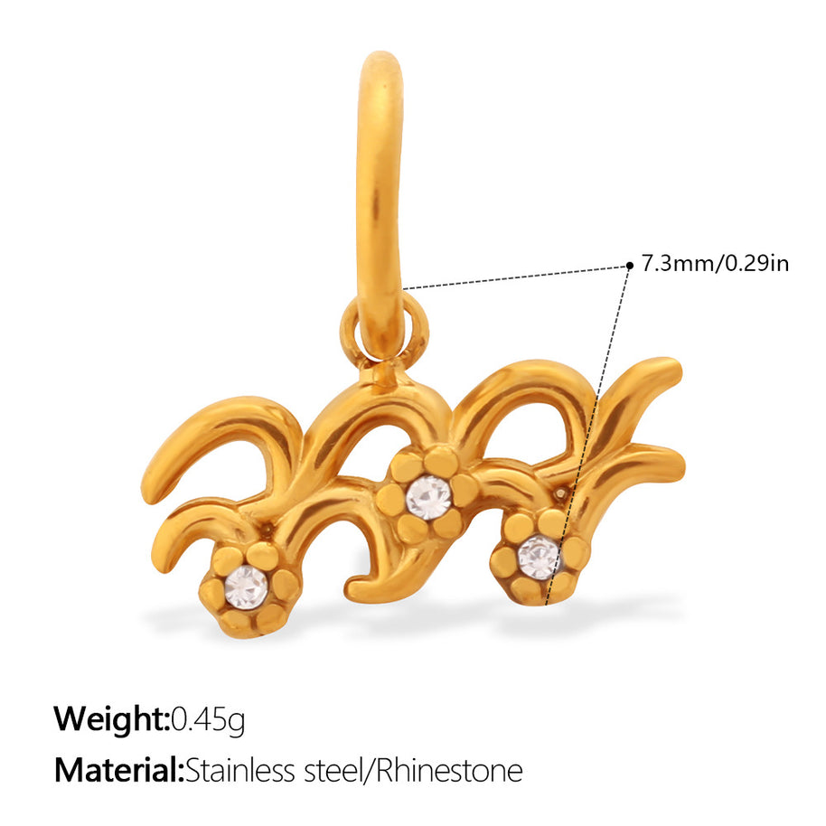 Premium Versatile Zodiac Charm  Individuality Pendant