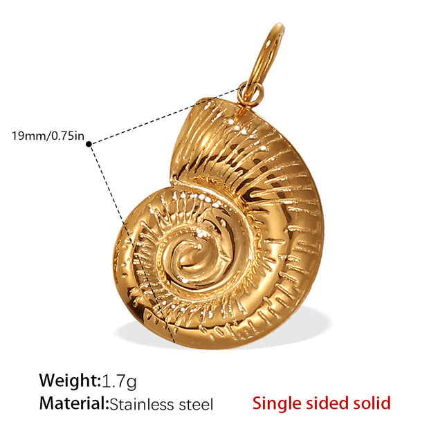European Beach Starfish Conch Shell Pendant Luxury Style