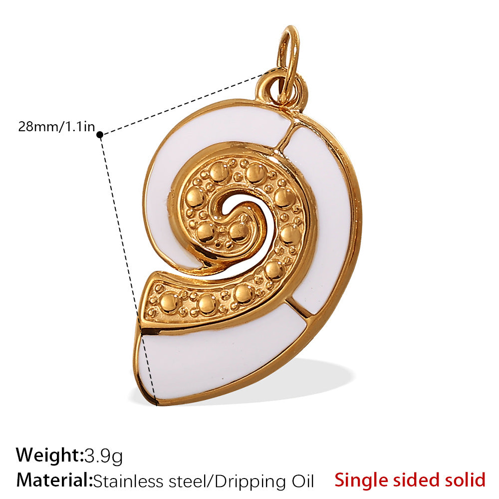 European Beach Starfish Conch Shell Pendant Luxury Style