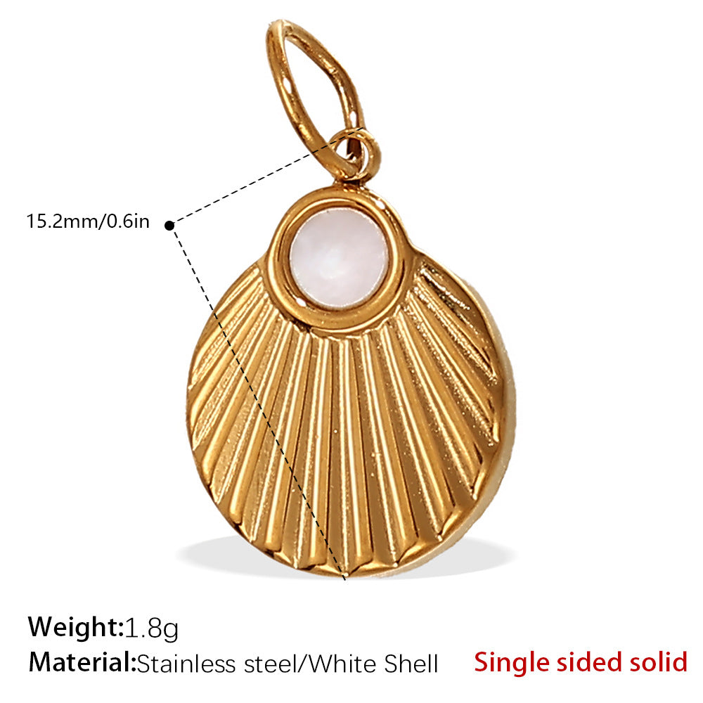 European Beach Starfish Conch Shell Pendant Luxury Style