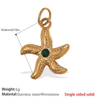 European Beach Starfish Conch Shell Pendant Luxury Style
