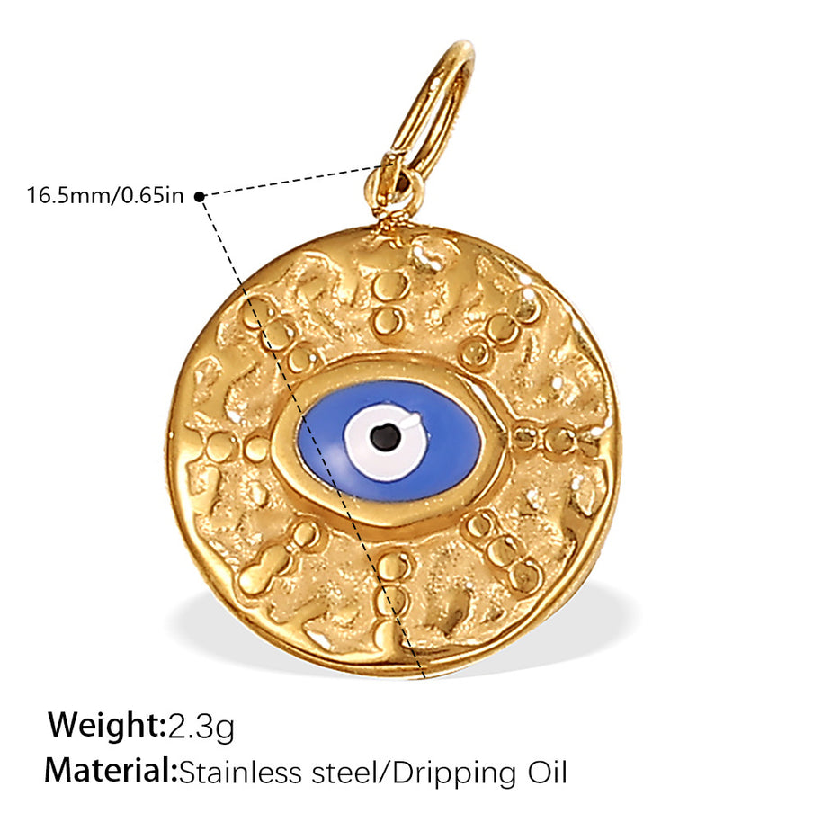 DIY Hand Eye Pendant Steel 18K Gold Plated Cross Border