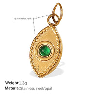DIY Hand Eye Pendant Steel 18K Gold Plated Cross Border