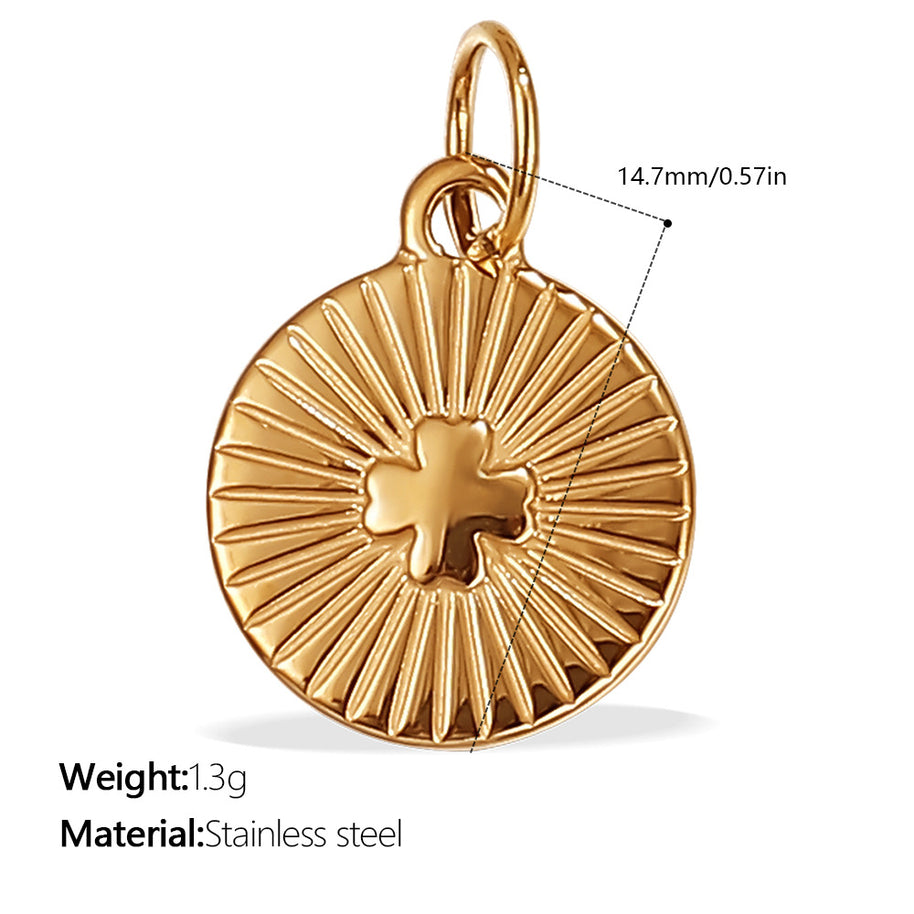 Niche Design Cross Pendant Steel 18K Gold Plated Women