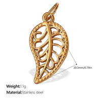 European Style Chili Pepper Pendant Steel 18K Gold JXPJ385-399