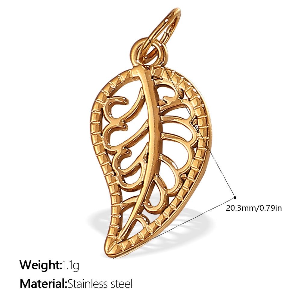 European Style Chili Pepper Pendant Steel 18K Gold JXPJ385-399