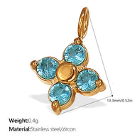 European Style Chili Pepper Pendant Steel 18K Gold JXPJ385-399