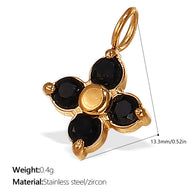 European Style Chili Pepper Pendant Steel 18K Gold JXPJ385-399