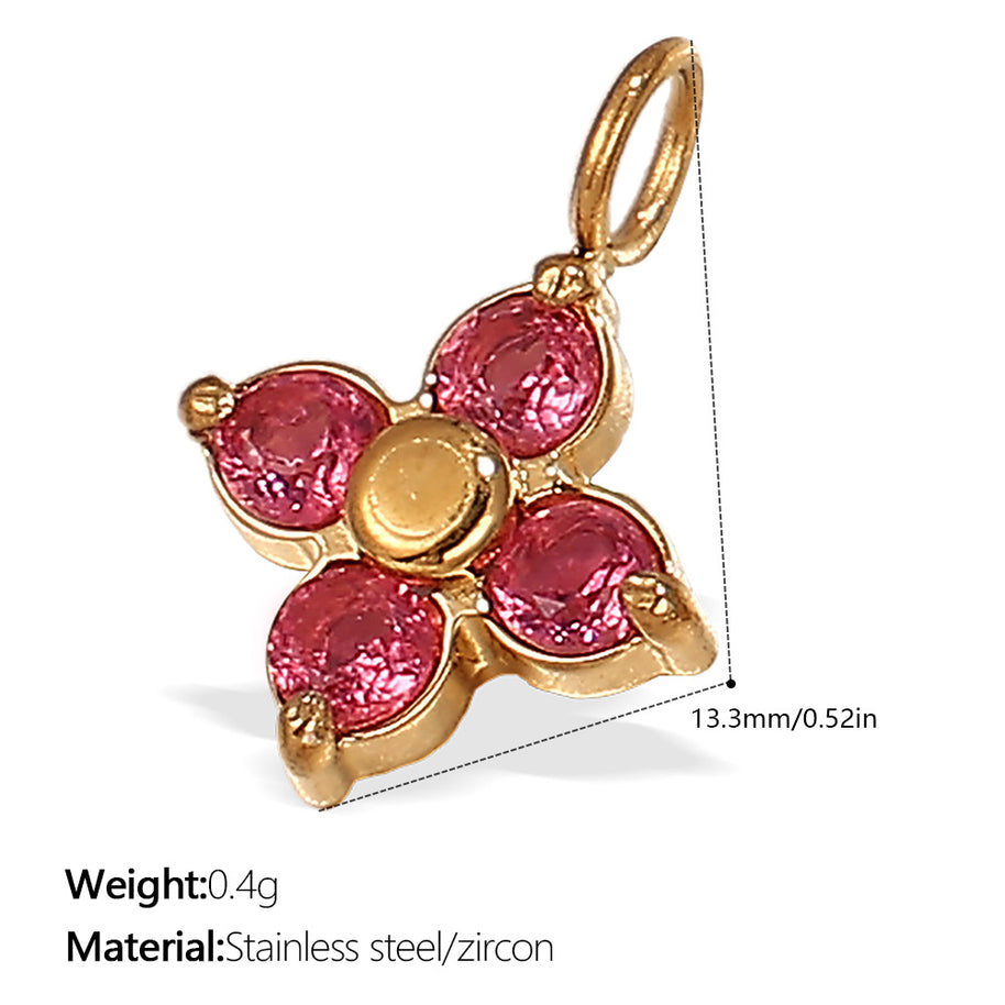 European Style Chili Pepper Pendant Steel 18K Gold JXPJ385-399