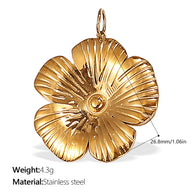European Style Chili Pepper Pendant Steel 18K Gold JXPJ385-399