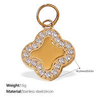 European Style Chili Pepper Pendant Steel 18K Gold JXPJ385-399