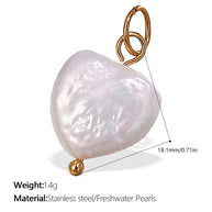 Stainless Steel Heart Pendant DIY Accessory Tarnish Resistant