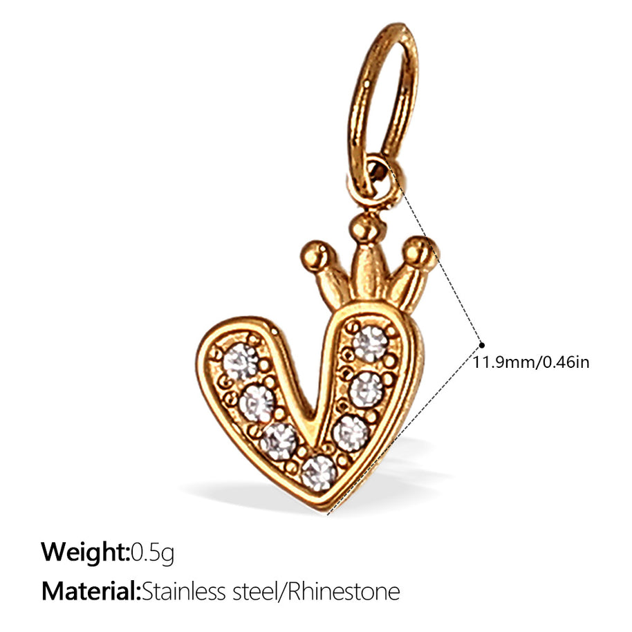 Stainless Steel Heart Pendant DIY Accessory Tarnish Resistant