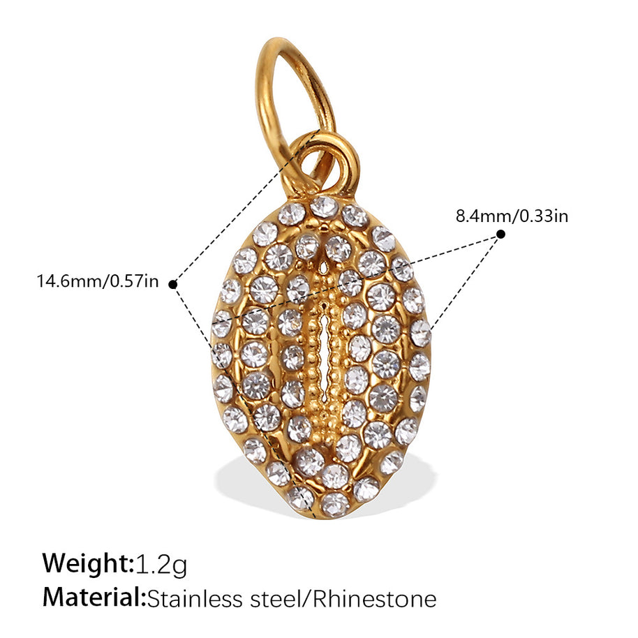 Rhinestone Starfish Coconut Crab Pendant DIY Ocean Style