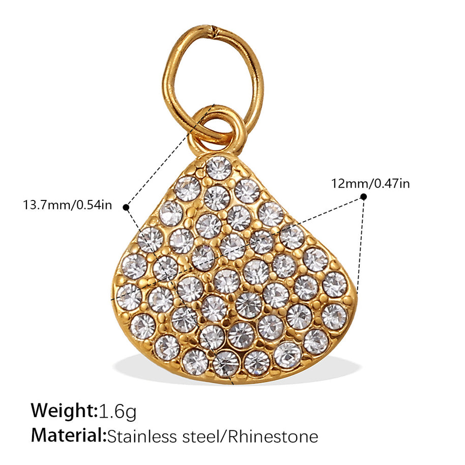 Rhinestone Starfish Coconut Crab Pendant DIY Ocean Style